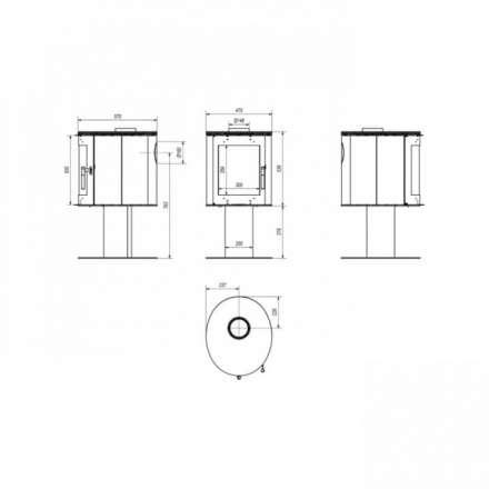 Купить Печь-камин Kratki Koza/Orbit в Минске Амазонка бай фото в Минске