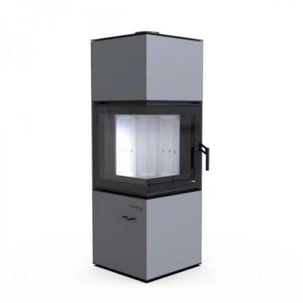 Печь-камин угловой DEFRO HOME QUADROOM серый Амазонка бай фото в Минске