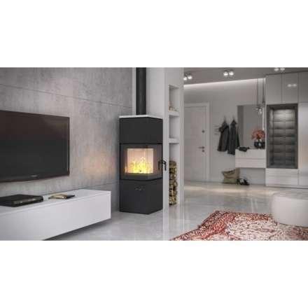 Печь-камин угловой DEFRO HOME QUADROOM чёрный Амазонка бай фото в Минске