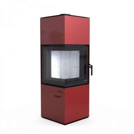 Печь-камин угловой DEFRO HOME QUADROOM красный Амазонка бай фото в Минске