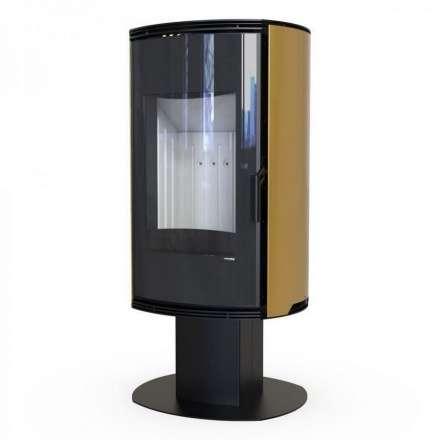 Печь-камин DEFRO HOME ORBIS TOP золотой Амазонка бай фото в Минске