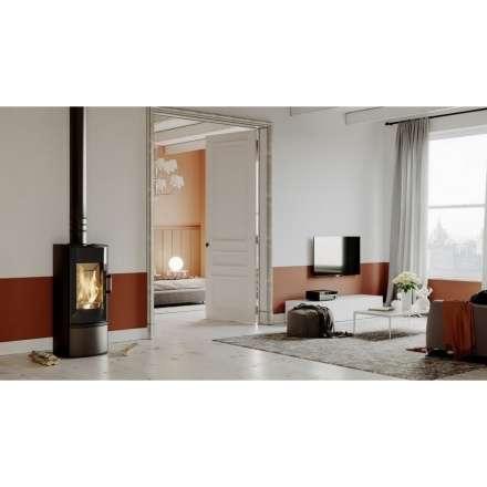 Печь-камин DEFRO HOME ORBIS LOG в интерьере Амазонка бай фото в Минске