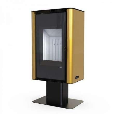 Печь-камин золотой DEFRO HOME SOLUM TOP Амазонка бай фото в Минске