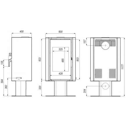 Печь-камин DEFRO HOME SOLUM TOP Амазонка бай фото в Минске