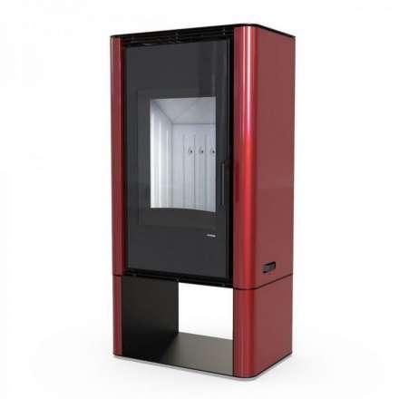 Печь-камин DEFRO HOME SOLUM LOG бордовый Амазонка бай фото в Минске