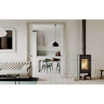 Печь-камин DEFRO HOME SOLUM LOG в интерьере Амазонка бай фото в Минске