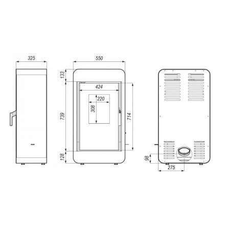 Печь-камин DEFRO HOME PICO Амазонка бай фото в Минске