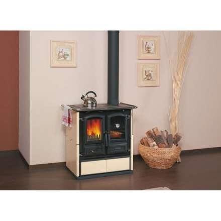 Отопительная печь HARK Herd Regina 350 Maiolica с духовкой и плитой в интерьере Амазонка бай фото в Минске