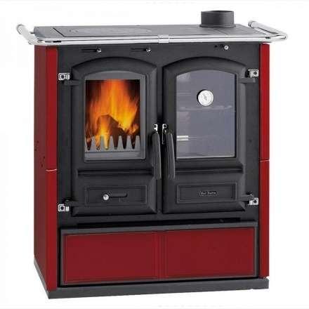Отопительная печь HARK Herd Regina 350 Maiolica с духовкой и плитой крвсный Амазонка бай фото  в Минске
