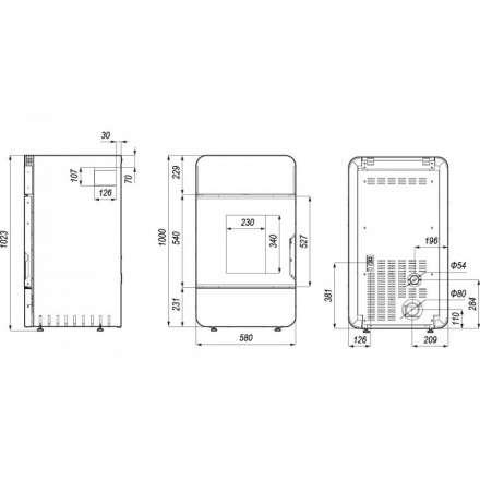 Пеллетный печь-камин DEFRO HOME MYPELL Амазонка бай фото в Минске