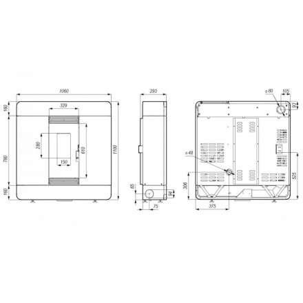 Пеллетный печь-камин DEFRO HOME AIRPELL Амазонка бай фото в Минске