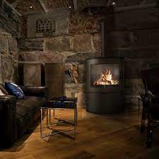 Купить Печь-камин Kratki Koza/AB/S/2 (сталь) стальной в интерьере в Минске Амазонка бай фото в Минске