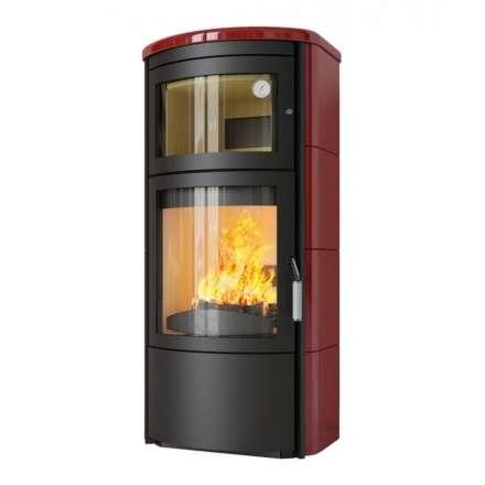 Печь-камин с духовкой HARK Roma GT ECOplus бордовый Амазонка бай фото в Минске