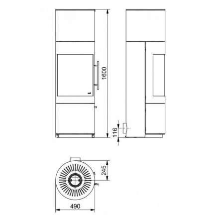 Печь-камин HARK 117 ECOplus в интерьере Амазонка бай фото в Минске