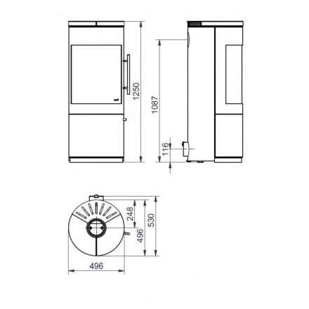 Печь-камин HARK 110 ECOplus Амазонка бай фото в Минске