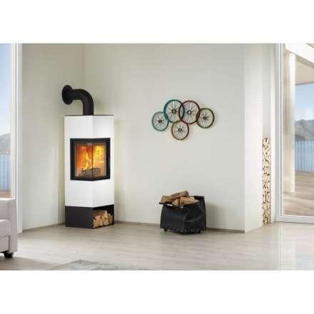 Печь-камин HARK Fifty 3.0 ECOplus угловой белый в интерьере Амазонка бай фото в Минске