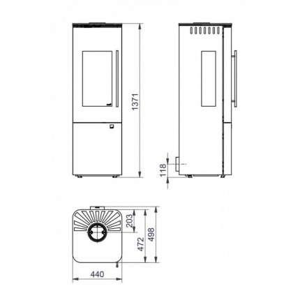 Печь-камин HARK 122-3 ECOplus Амазонка бай фото в Минске