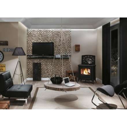 Печь-камин HARK Winston в интерьере Амазонка бай фото в Минске