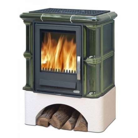 Кафельная печь ABX Bavaria К с теплообменником и ровным цоколем в Минске