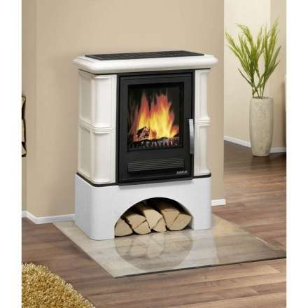 Кафельная печь ABX Bavaria К с теплообменником и ровным цоколем в Минске