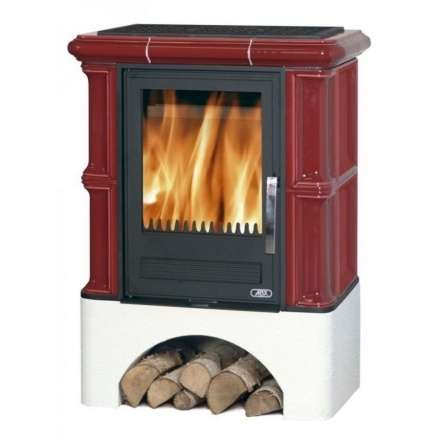 Кафельная печь ABX Bavaria К с теплообменником и ровным цоколем в Минске