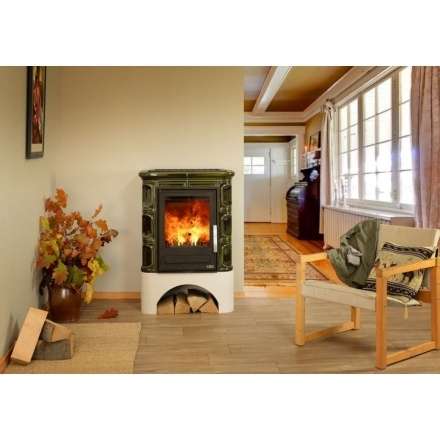 Кафельная печь ABX Marina KPI, с теплообменником, с допуском воздуха в Минске