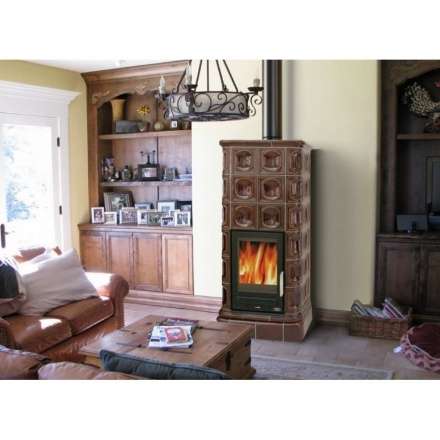 Кафельная печь ABX Kaledonie K со стальной топкой, в кафельной облицовке в Минске