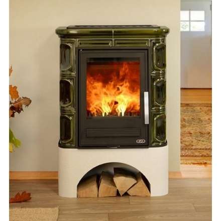 Кафельная печь ABX Marina LP с чугунной топкой в Минске