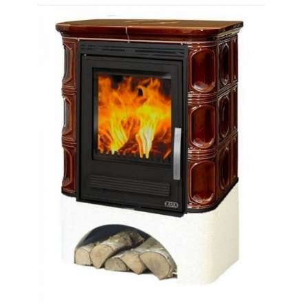 Кафельная печь ABX Marina LP с чугунной топкой Амазонка бай фото в Минске