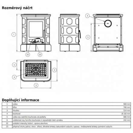 Кафельная печь ABX Marina LP с чугунной топкой, с кафельным цоколем в Минске
