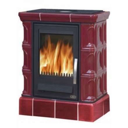 Кафельная печь ABX Iberia L, с чугунной топкой, с прямым цоколем в Минске