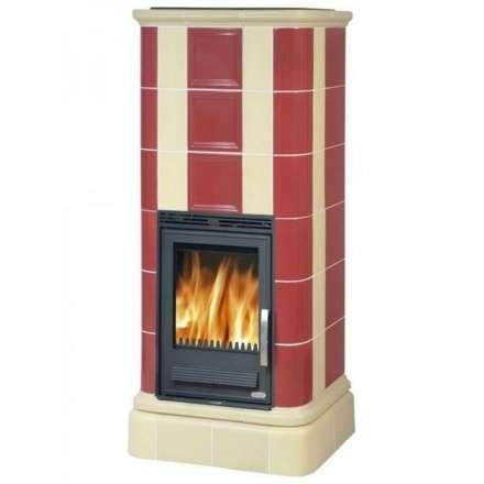 Кафельная печь ABX Kaledonie K с теплообменником и стальной топкой, в кафельной облицовке в Минске