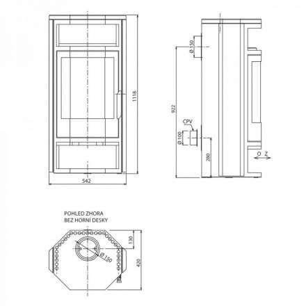 Печь-камин ABX Kiruna 6 в Минске