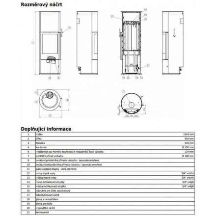 Печь-камин ABX Trollvik Aqua с теплообменником в Минске