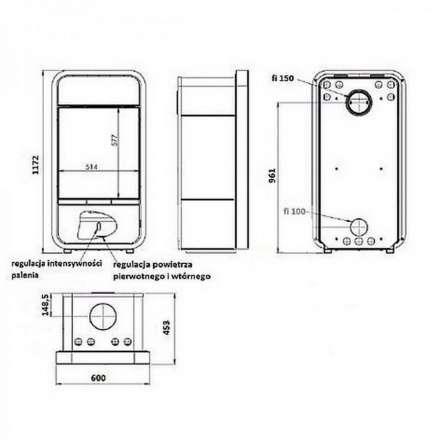 Печь-камин ABX Smart (Trim) в Минске