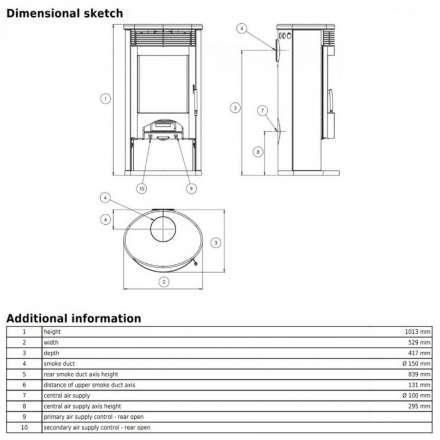 Печь-камин ABX Tartu 5 в Минске