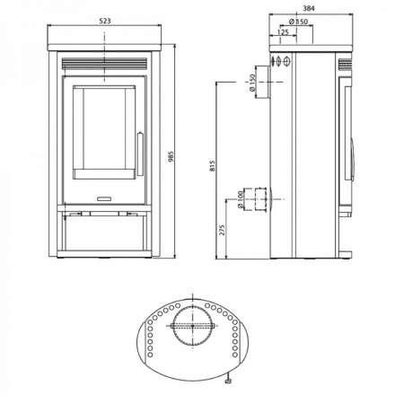 Печь-камин ABX Arktis 4 в Минске