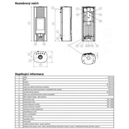 Печь-камин ABX Turku Aqua с теплообменником в Минске