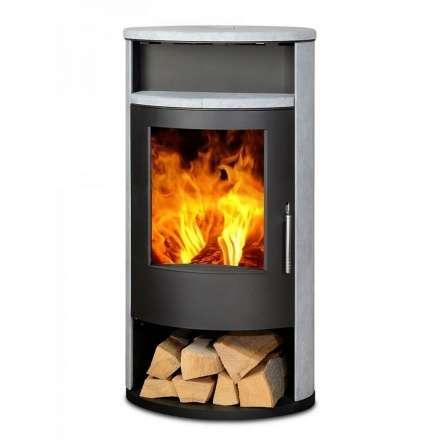 Печь-камин ABX Island 7 Aqua с теплообменником в Минске