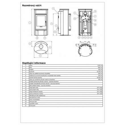Печь-камин ABX Yago 7 Aqua с теплообменником в Минске