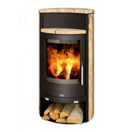 Печь-камин ABX Yago 7 Aqua с теплообменником Амазонка бай фото в Минске