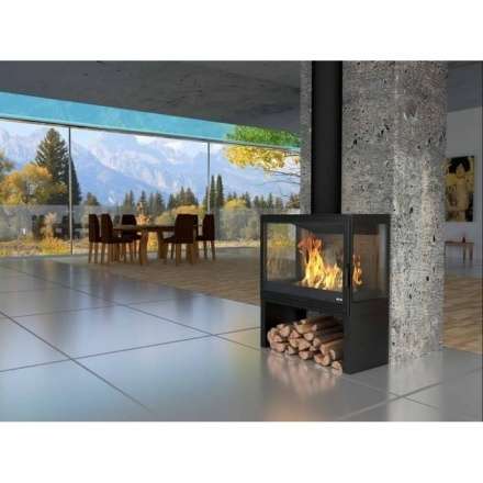 Купить Печь-камин KFD STO iM 14 в интерьере чугунная в Минске в Минске