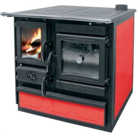 Печь-камин Guca GULIVER с плитой - bordo, cream в Минске