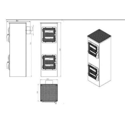 Купить отопительную печь Nordflam Genua в Минске