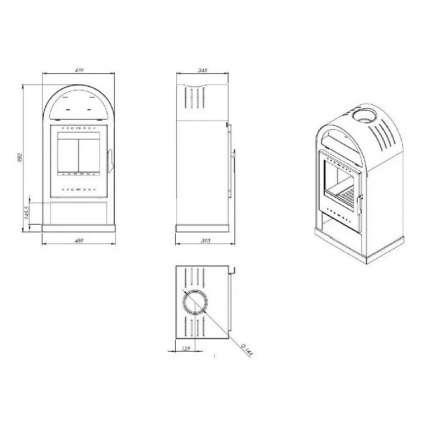  Купить Печь-камин NORDflam Teramo в Минске Амазонка бай фото в Минске