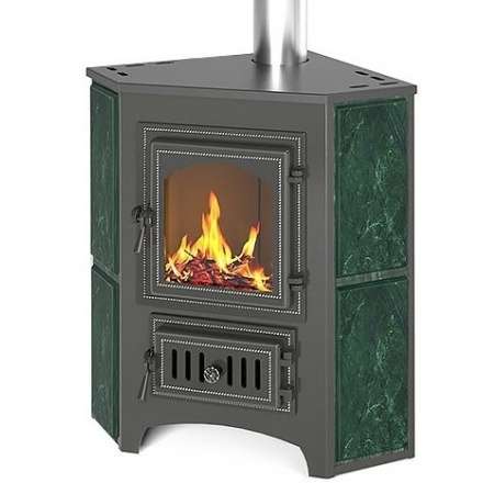 Печь-камин Везувий ПК-01 (220) угловой змеевик 9 кВт купить в Минске
