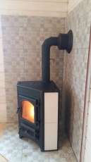 Купить Печь-камин Везувий ПК-01 (270) угловой бежевый 9 кВт в Минске в Минске