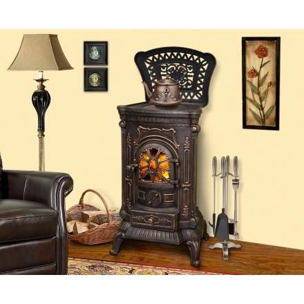 Печь-камин Ambra Eurokom Амбра Амазонка бай фото в Минске