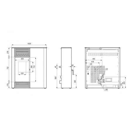 Пеллетный печь-камин DEFRO HOME SLIMPELL Амазонка бай фото в Минске