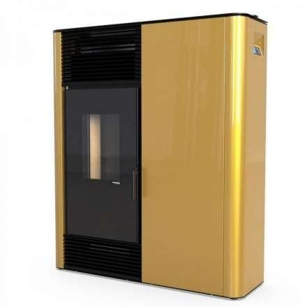 Пеллетный печь-камин DEFRO HOME SLIMPELL золотой Амазонка бай фото в Минске